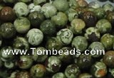 CPS111 15.5 inches 10mm round green peacock stone beads wholesale