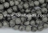 CPT352 15.5 inches 6mm round grey picture jasper beads wholesale