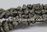 CPY02 16 inches 10mm nugget pyrite gemstone chip beads wholesale