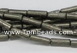 CPY10 16 inches 5*13mm column pyrite gemstone beads wholesale