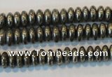 CPY101 15.5 inches 3*6mm rondelle pyrite gemstone beads wholesale