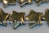 CPY158 15.5 inches 20mm star pyrite gemstone beads wholesale