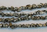 CPY168 15.5 inches 4*5mm nuggets pyrite gemstone beads wholesale
