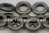 CPY19 16 inches 20mm donut pyrite gemstone beads wholesale