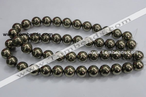 CPY27 16 inches 18mm round pyrite gemstone beads wholesale