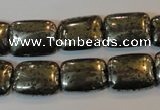 CPY322 15.5 inches 12*16mm rectangle pyrite gemstone beads wholesale