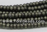 CPY37 16 inches 4*8mm rondelle pyrite gemstone beads wholesale