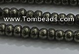 CPY421 15.5 inches 2.5*4mm rondelle pyrite gemstone beads