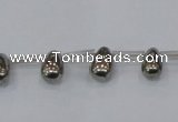 CPY550 Top drilled 6*9mm teardrop pyrite gemstone beads