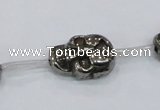 CPY562 15.5 inches 13*18mm skull pyrite gemstone beads