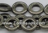 CPY61 15.5 inches 23mm donut pyrite gemstone beads wholesale