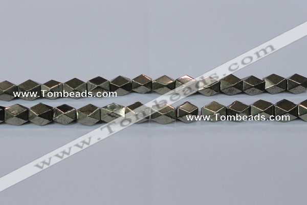 CPY610 15.5 inches 10*15mm nuggets pyrite gemstone beads