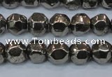 CPY617 15.5 inches 10mm nuggets pyrite gemstone beads