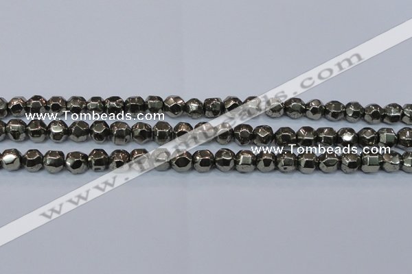 CPY617 15.5 inches 10mm nuggets pyrite gemstone beads