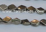 CPY651 15.5 inches 6*8mm pyrite gemstone beads wholesale