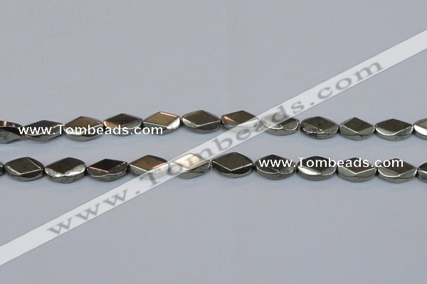 CPY653 15.5 inches 10*16mm pyrite gemstone beads wholesale