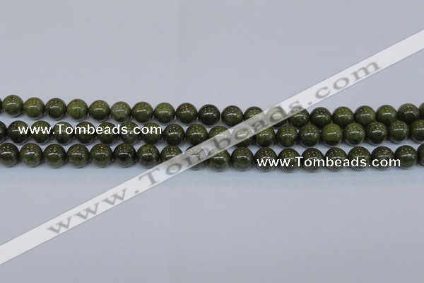 CPY753 15.5 inches 10mm round pyrite gemstone beads wholesale