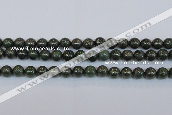 CPY765 15.5 inches 14mm round pyrite gemstone beads wholesale