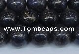 CPY775 15.5 inches 14mm round pyrite gemstone beads wholesale