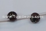 CPY781 Top drilled 10mm round pyrite gemstone beads wholesale