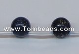 CPY784 Top drilled 10mm round pyrite gemstone beads wholesale