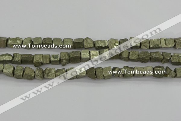 CPY808 15.5 inches 8*10mm - 10*12mm nuggets pyrite beads