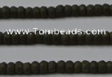 CPY810 15.5 inches 2*3mm faceted rondelle matte pyrite beads