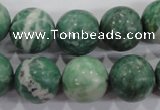 CQJ07 15.5 inches 16mm round Qinghai jade beads wholesale