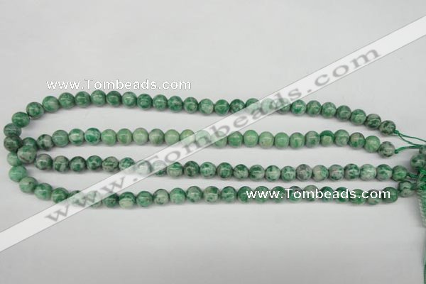 CQJ203 15.5 inches 8mm round Qinghai jade beads wholesale