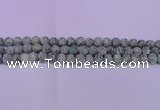 CQJ251 15.5 inches 6mm round matte Qinghai jade beads