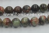 CRA01 15.5 inches 8mm round natural rainforest agate gemstone beads