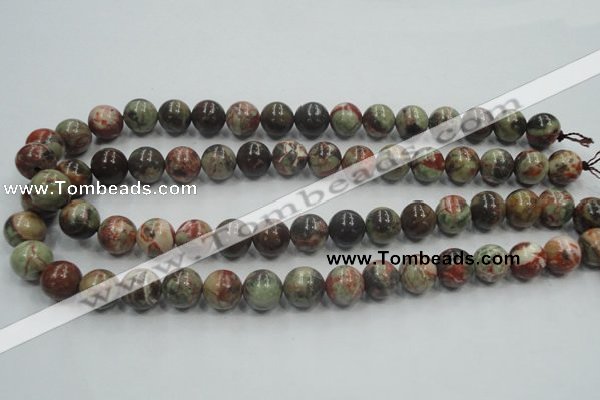 CRA03 15.5 inches 12mm round natural rainforest agate gemstone beads