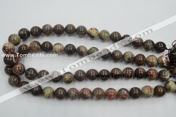 CRA04 15.5 inches 14mm round natural rainforest agate gemstone beads