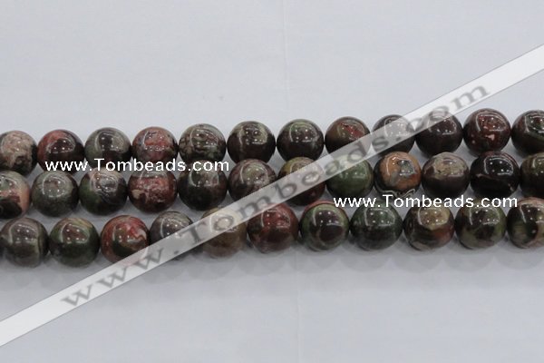 CRA117 15.5 inches 20mm round rainforest agate beads