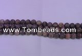 CRA121 15.5 inches 6mm round matte rainforest agate beads