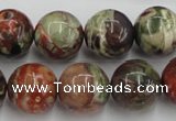 CRA154 15.5 inches 16mm round rainforest agate beads wholesale