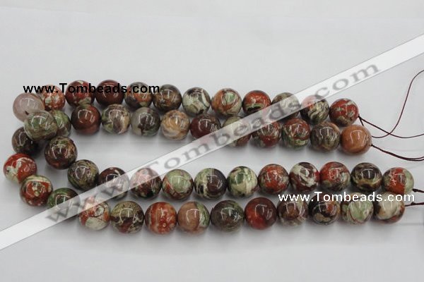 CRA154 15.5 inches 16mm round rainforest agate beads wholesale