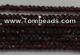 CRB100 15.5 inches 2*3.5mm faceted rondelle red garnet gemstone beads