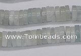 CRB1002 15.5 inches 2*6mm heishi aquamarine beads wholesale