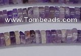 CRB1006 15.5 inches 2*5mm heishi dogtooth amethyst beads wholesale