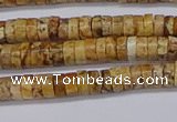CRB1015 15.5 inches 2*4mm heishi picture jasper beads wholesale