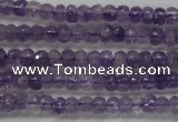 CRB102 15.5 inches 2.5*4mm faceted rondelle amethyst beads