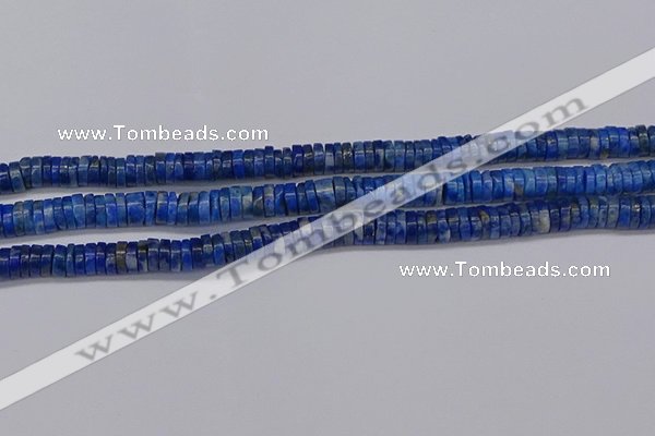 CRB1027 15.5 inches 2*6mm heishi lapis lazuli beads wholesale