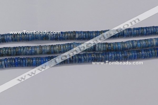 CRB1028 15.5 inches 2*7mm heishi lapis lazuli beads wholesale