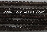 CRB103 15.5 inches 2.5*4mm faceted rondelle smoky quartz beads