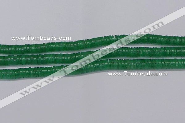 CRB1031 15.5 inches 2*5mm heishi green aventurine beads wholesale