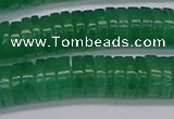 CRB1033 15.5 inches 2*7mm heishi green aventurine beads wholesale