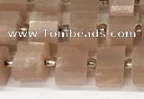 CRB1058 15.5 inches 5*8mm - 6*8mm faceted tyre moonstone beads