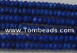 CRB106 15.5 inches 2.5*4mm faceted rondelle dyed turquoise beads