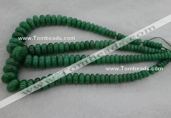 CRB1107 15.5 inches 5*8mm - 9*18mm rondelle green aventurine beads